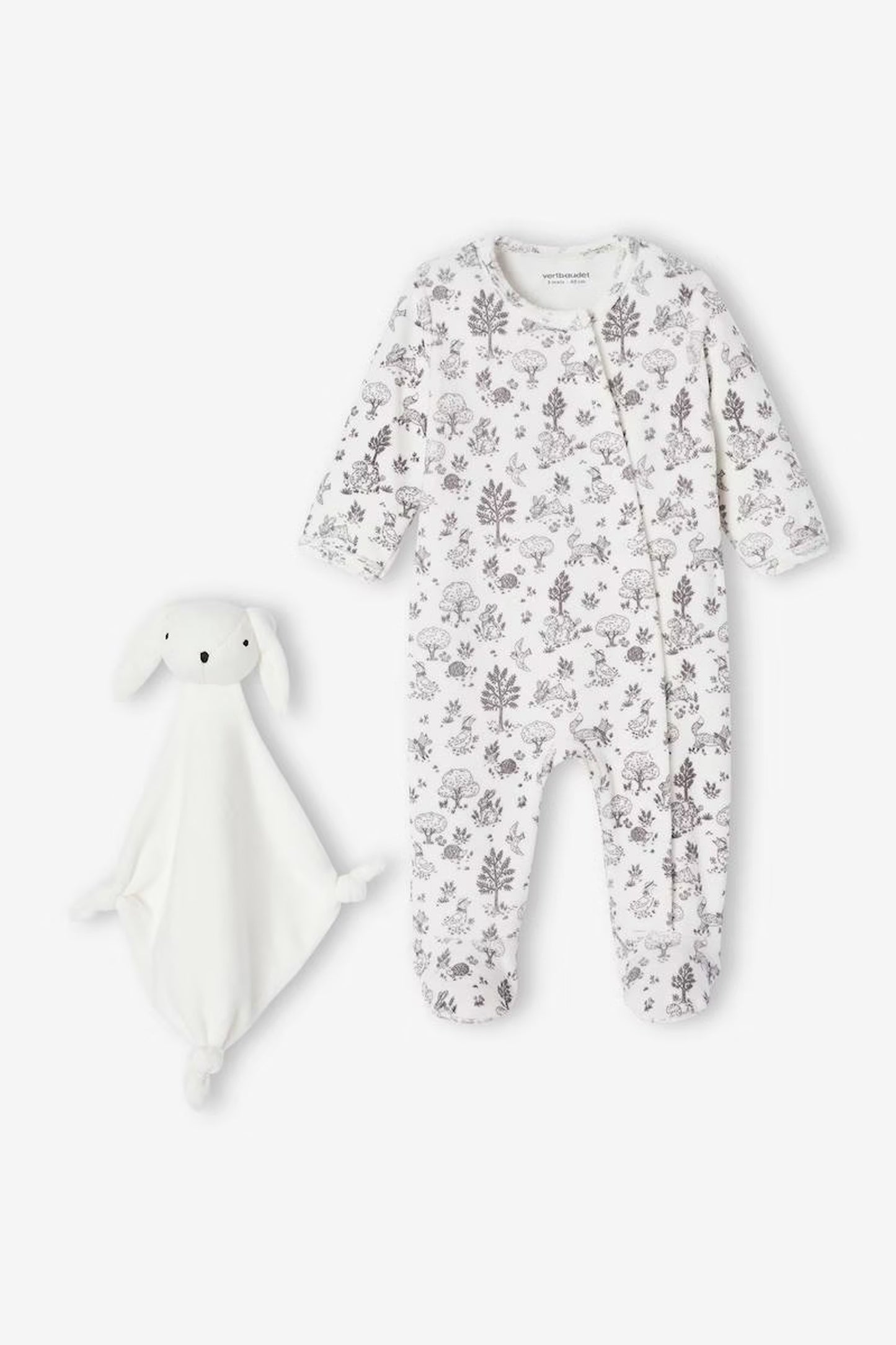 Baby Sleepsuit & Bunny Comforter Set