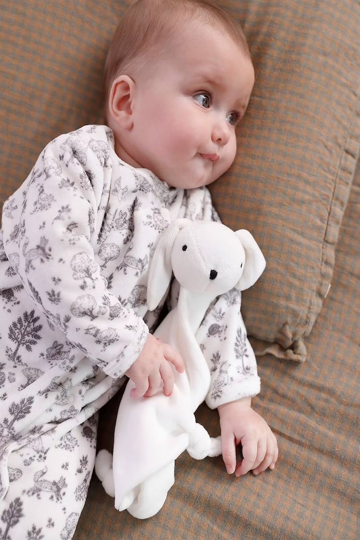 Baby Sleepsuit & Bunny Comforter Set
